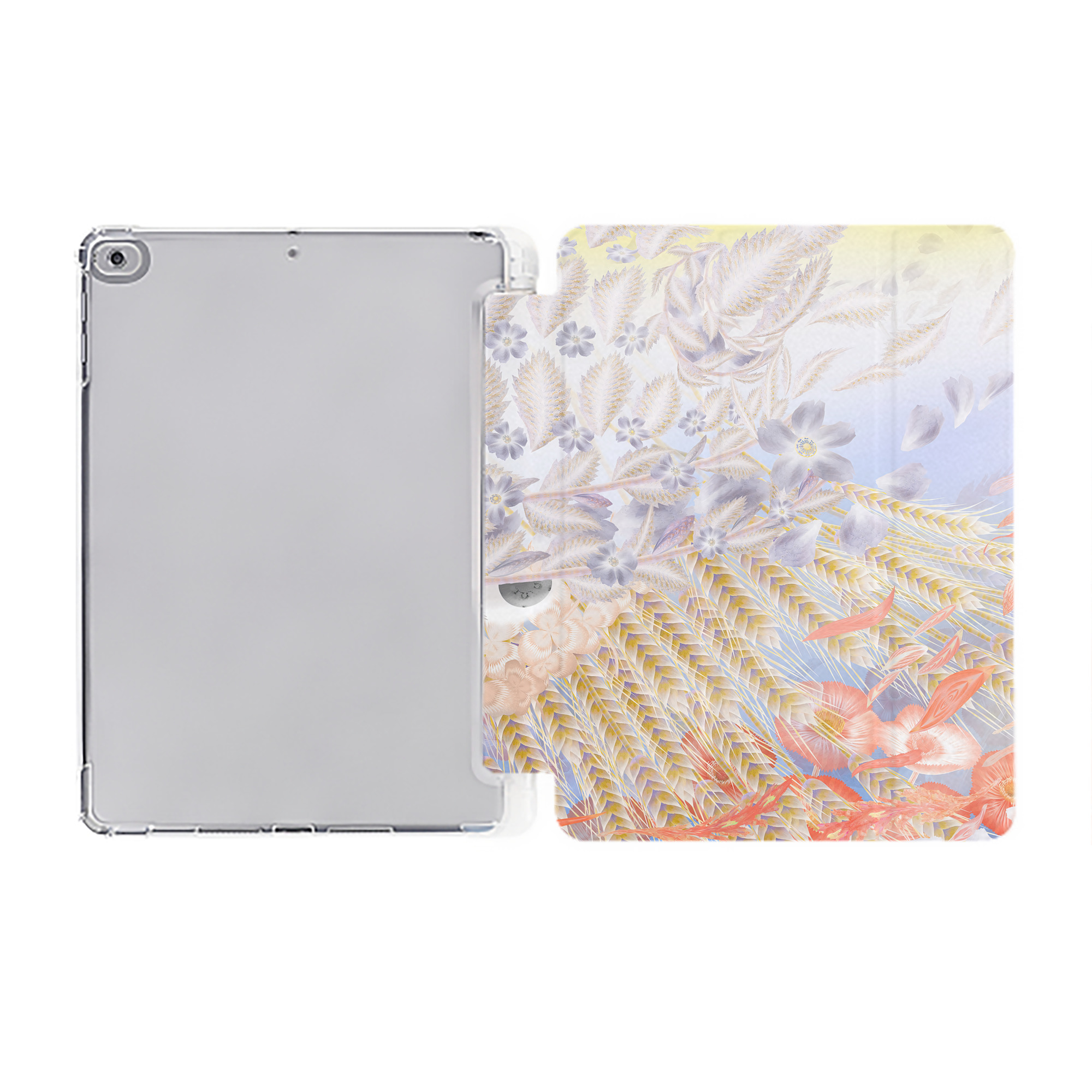 （画像用） 葬送のフリーレン Frieren IPad ケース ペン収納付き 三つ折りスタンド PUレザー×シリコン 対応機種9.5/10.5/10.9インチ